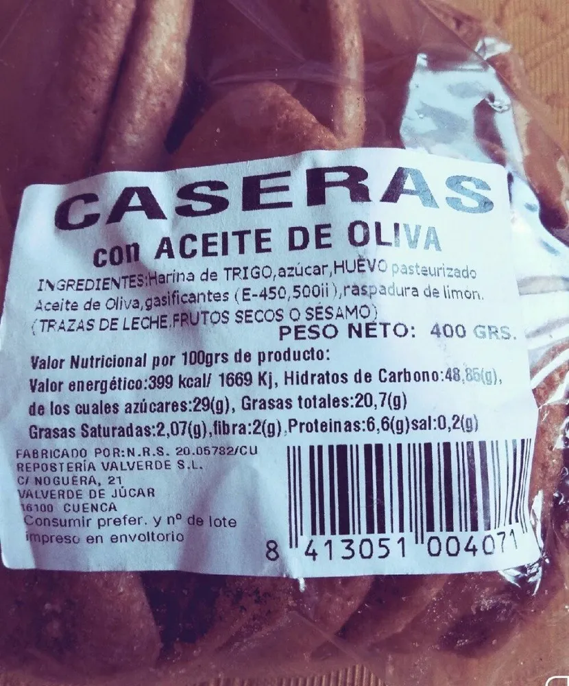 Galletas caseras