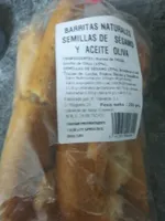 Barritas naturales semillas de sésamo y aceite de oliva