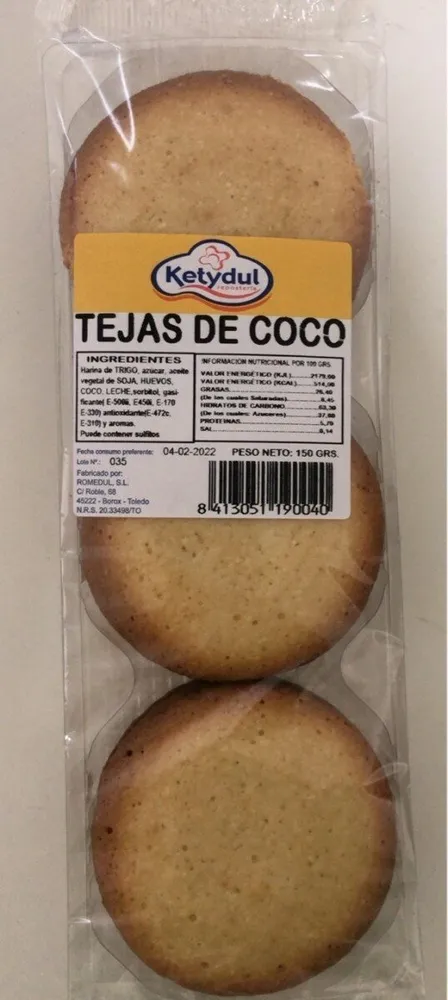 Tejas de coco