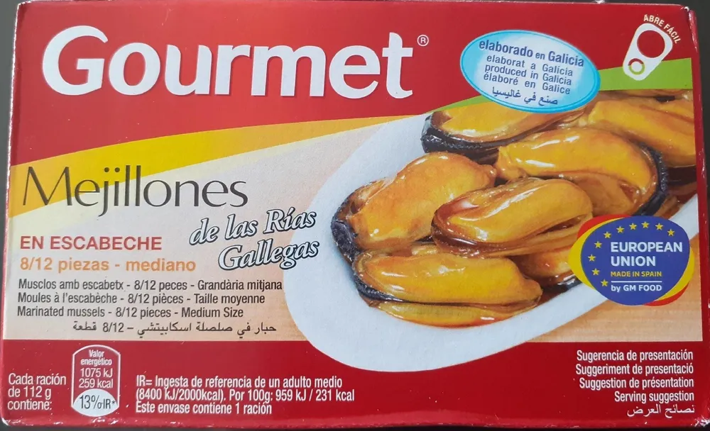 Mejillones en escabeche