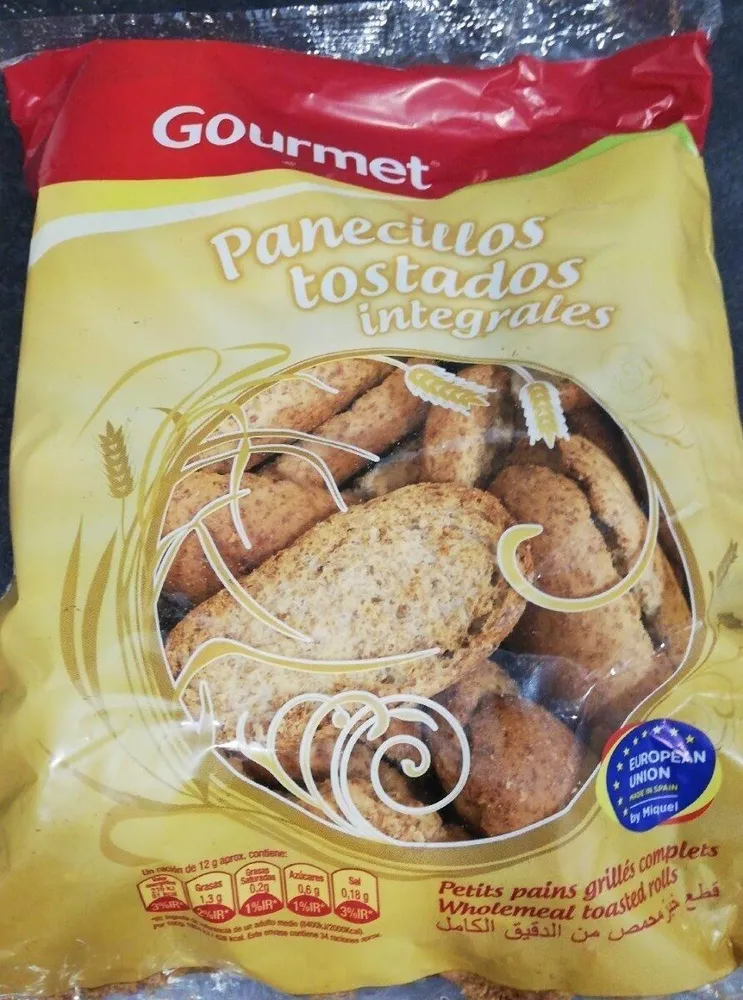 Panecillos tostados integrales
