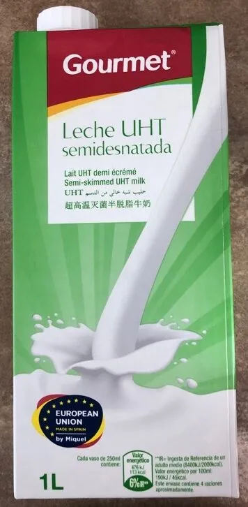 Leche semidesnatada