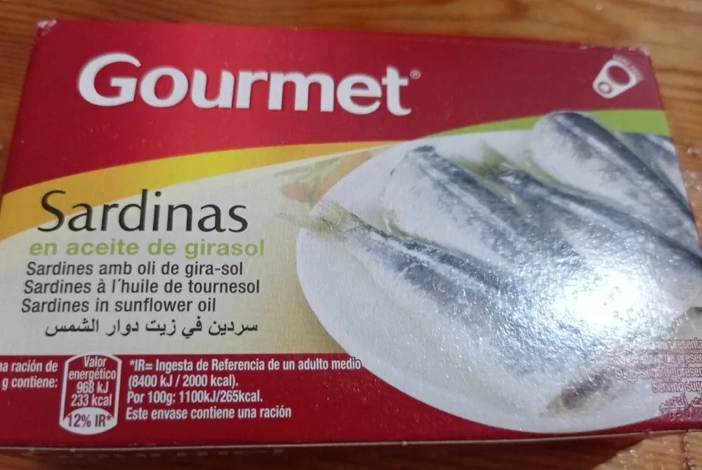 Sardinas en aceite de girasol