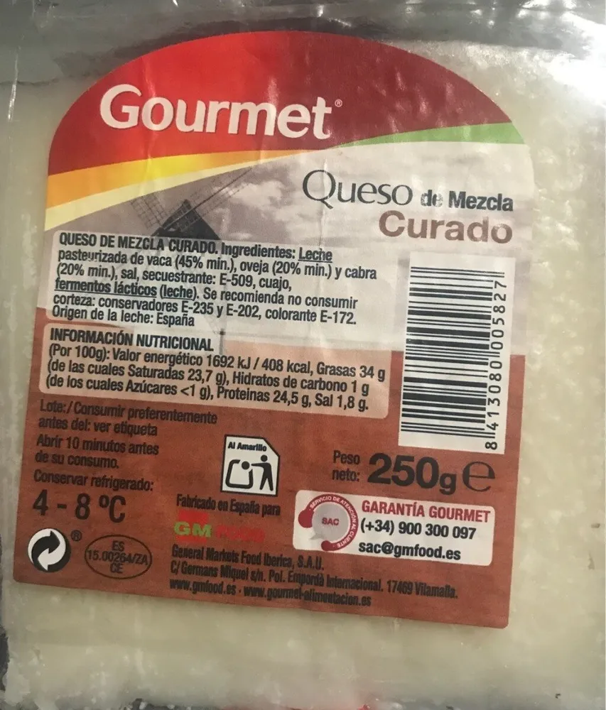 Queso de Mezcla Curado