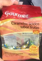 Caramelos ácidos sabor frutas