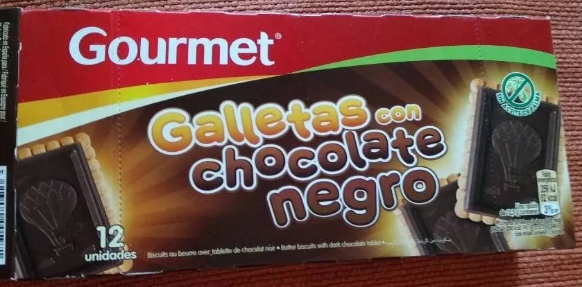 Galletas con chocolate negro
