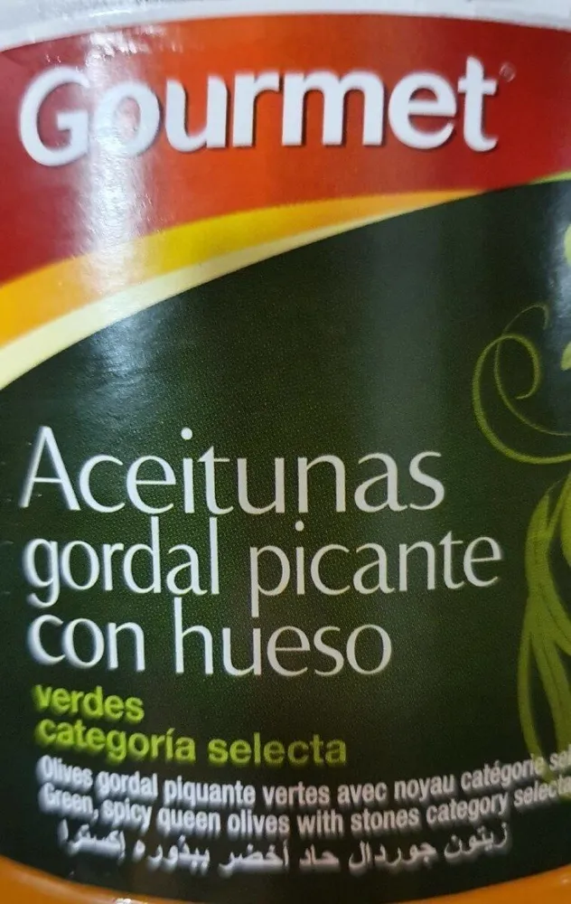 Aceitunas gordas picante con hueso