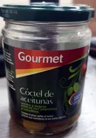 Cóctel de Aceitunas Verdes y Negras Enteras con Pepinillos y Cebollitas