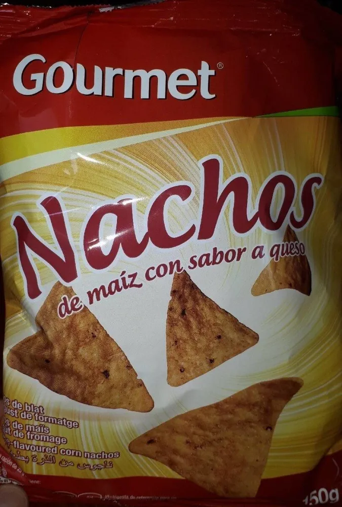 Nachos de maiz sabor a queso