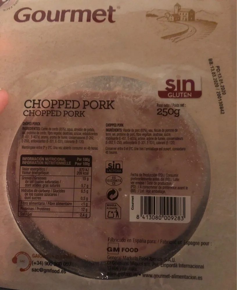 Chopped pork