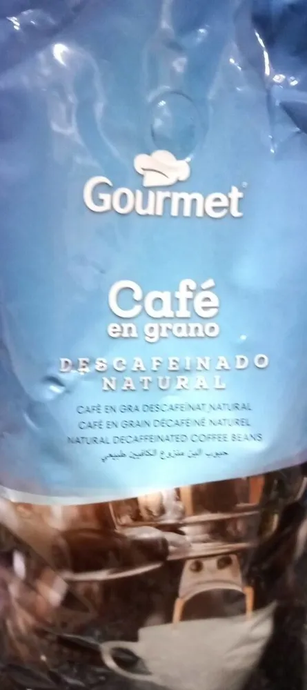 Café en grano descafeinado natural