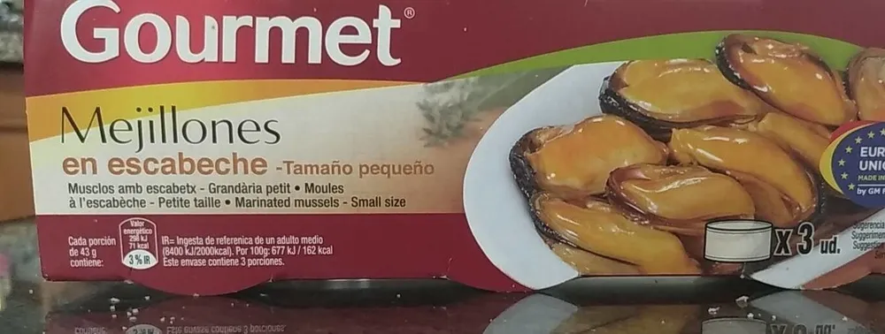 Mejillones en escabeche- Tamaño pequeño