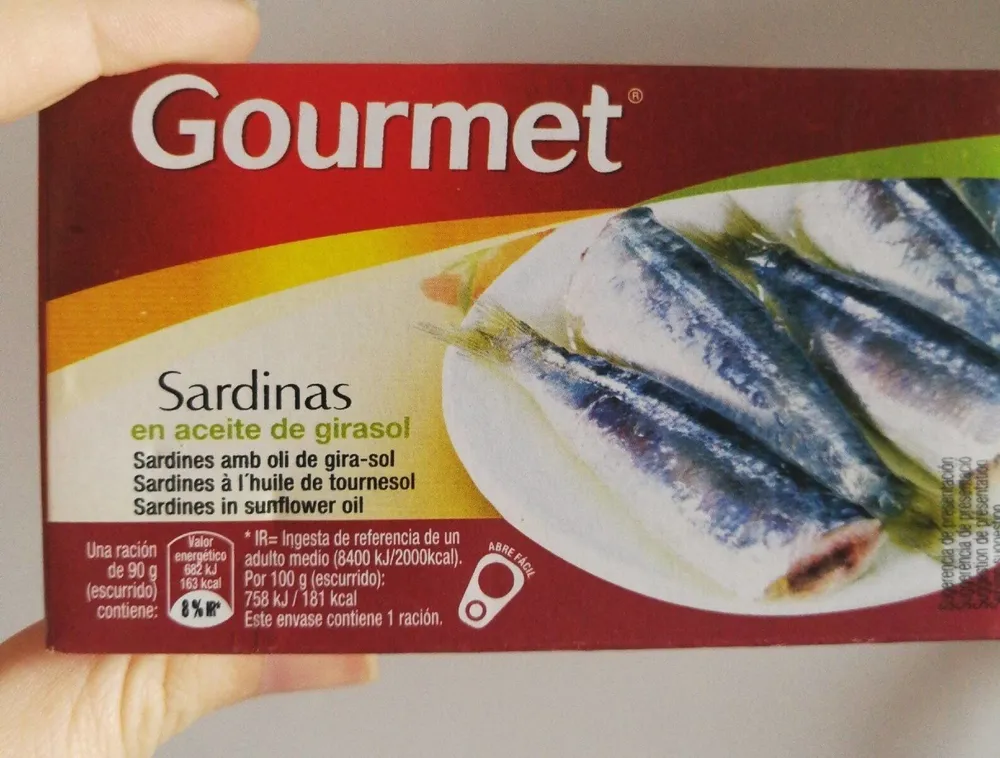 Sardinas en aceite de girasol