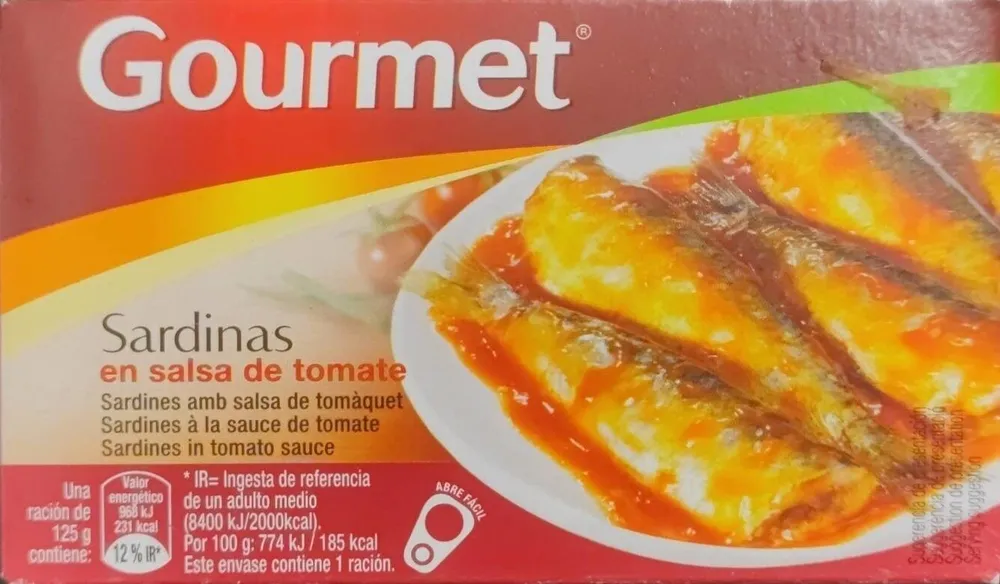 Sardinas en salsa de tomate