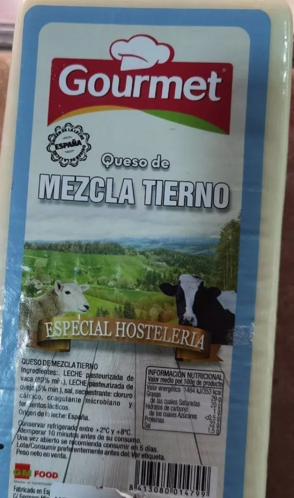 Queso de mezcla tierno