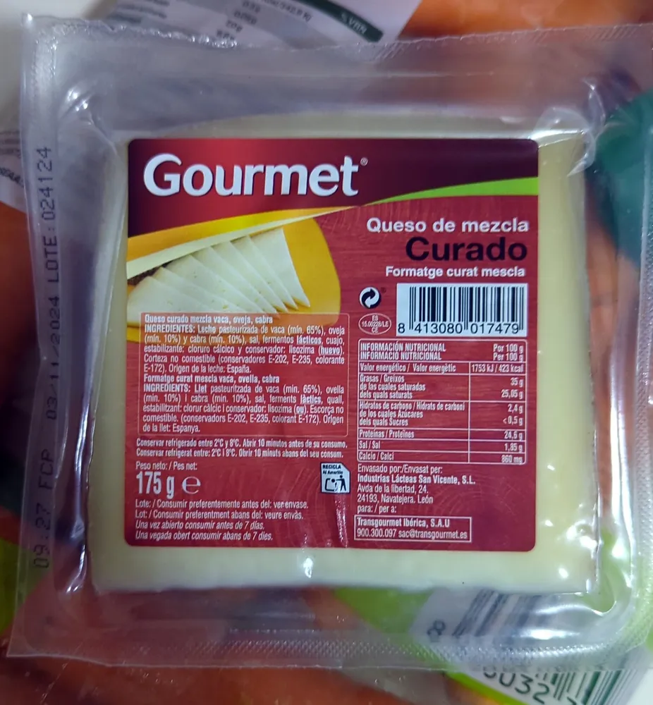 Queso de Mezcla Curado