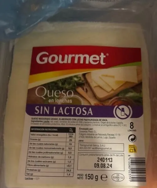 Queso sin Lactosa