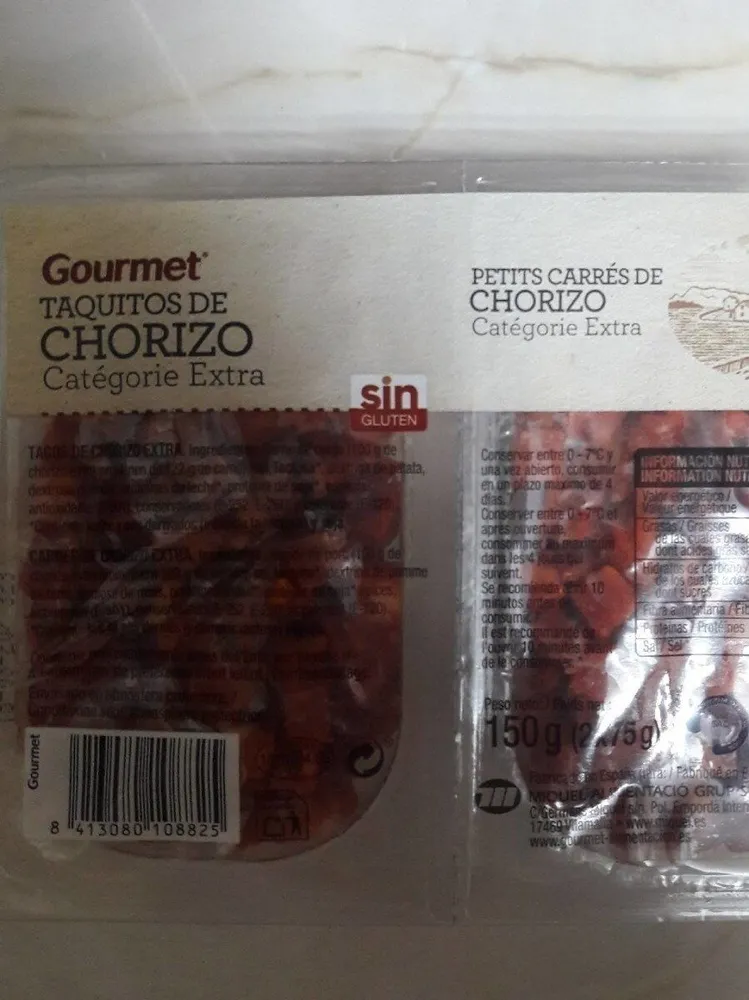 Taquitos de chorizo