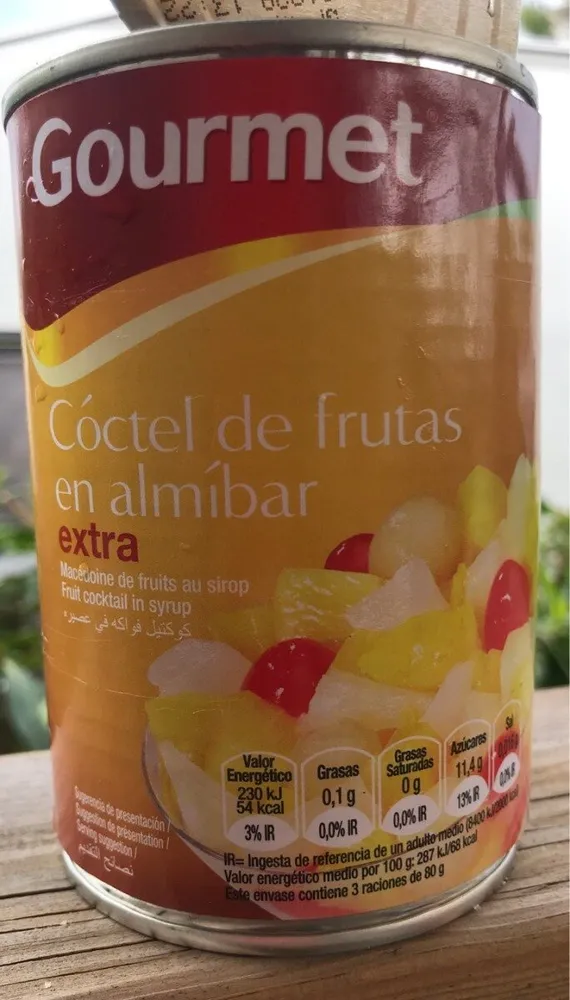 Macedoine de fruit au sirop