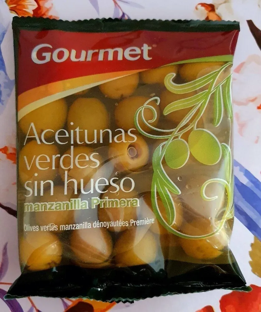 Aceitunas verdes sin hueso