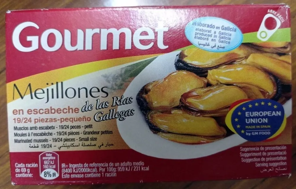 Mejillones en escabeche