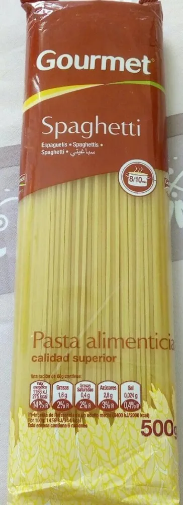 Spaghetti  pâte alimentaire de qualité supérieure