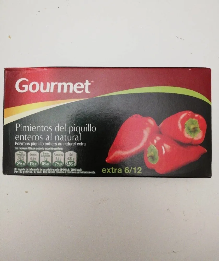 Pimientos del piquillo enteros al natural