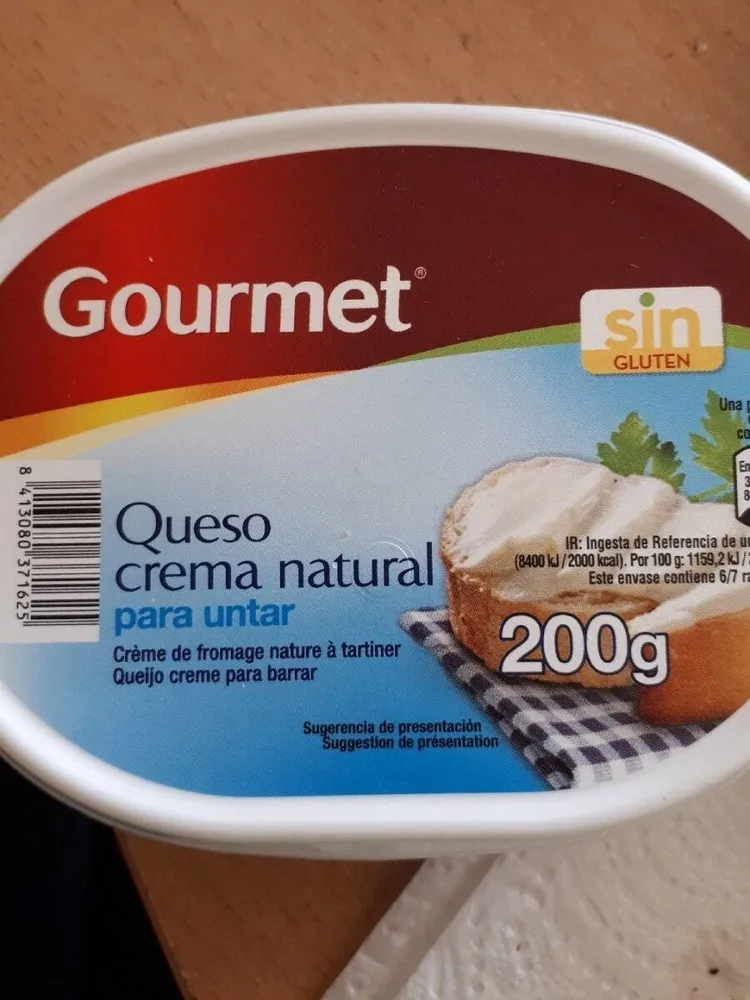 Queso crema natural