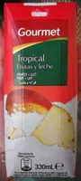 Tropical frutas y leche