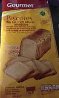 Biscotes sin sal, sin azúcar. 100 rebanadas.