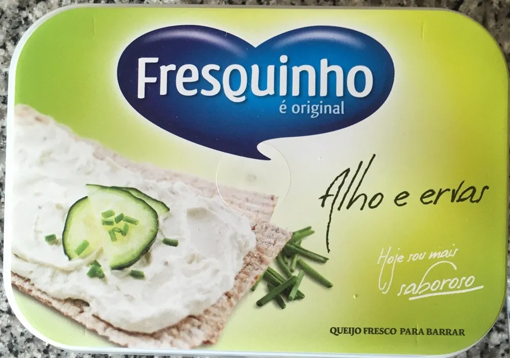 Queijo Fresco para Barrar Alho e Ervas