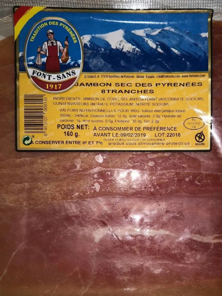 Jambon sec des Pyrénées