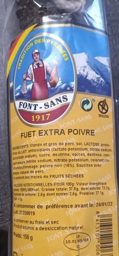 Fuet extra poivre