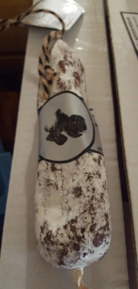 Saucisson paysan extra à l'ail noir