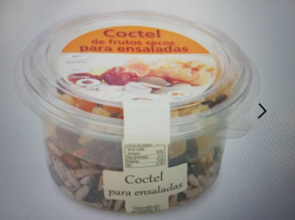 Coctel de frutos secos para ensaladas