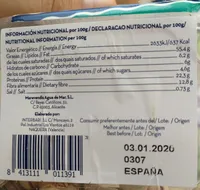 Pistachos elaborados con agua de mar tarrina