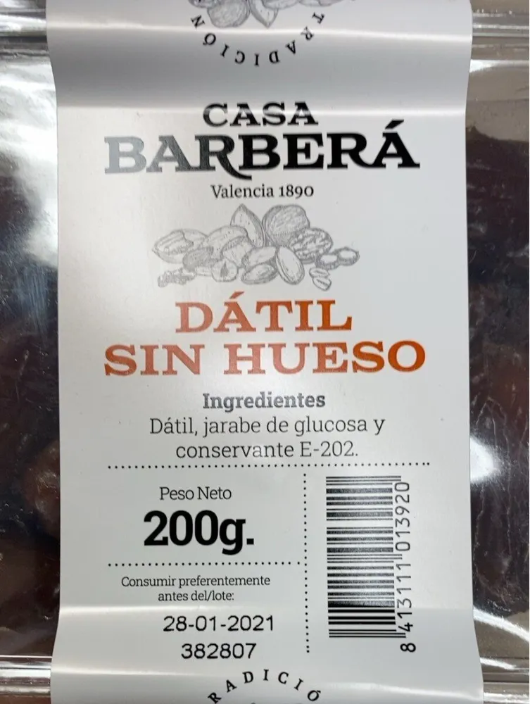 Dátil sin hueso