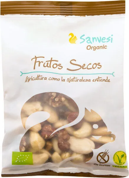 Cóctel de frutos secos ecológicos y sin gluten