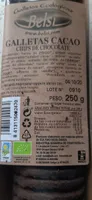 Galletas cacao ecologicas