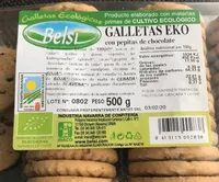 Galletas eko con pepitas de chocolate
