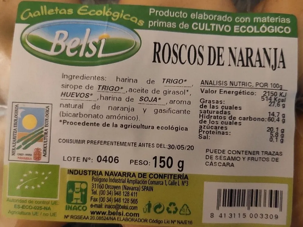Roscos de naranja