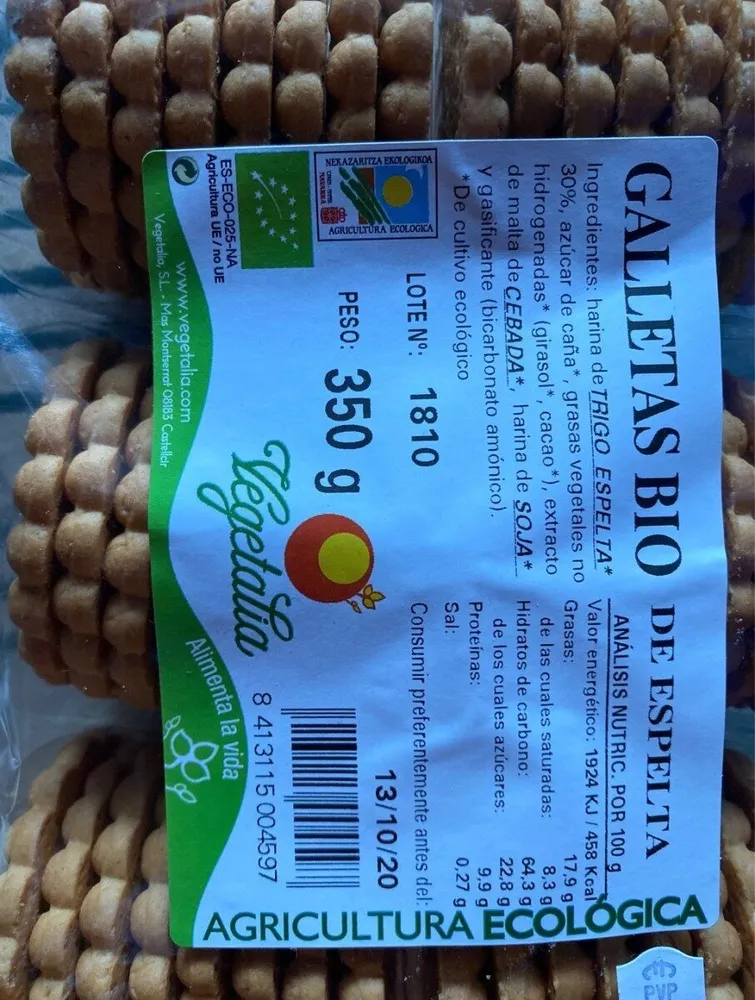 Galletas bio espelta