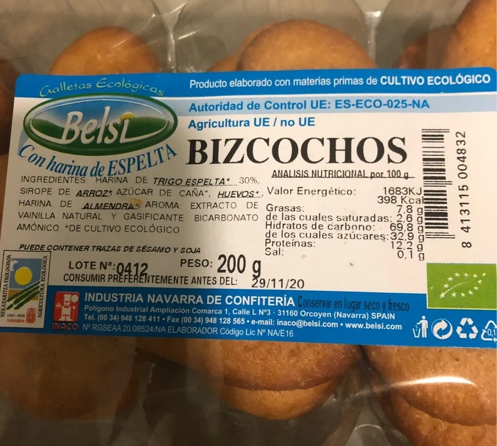 Bizcochos Belsi