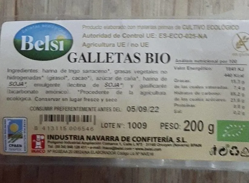 Galletas bio
