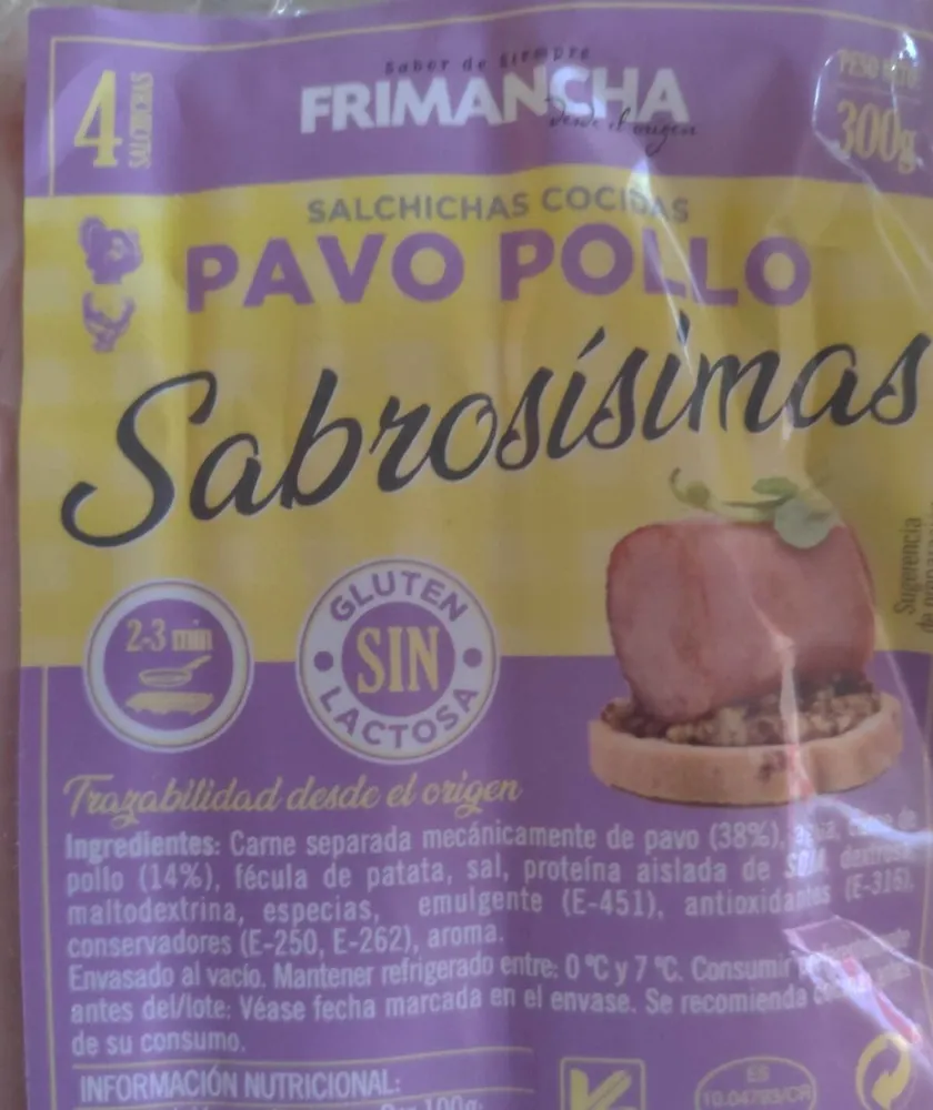 Salchichas pavo pollo sabrosísimas