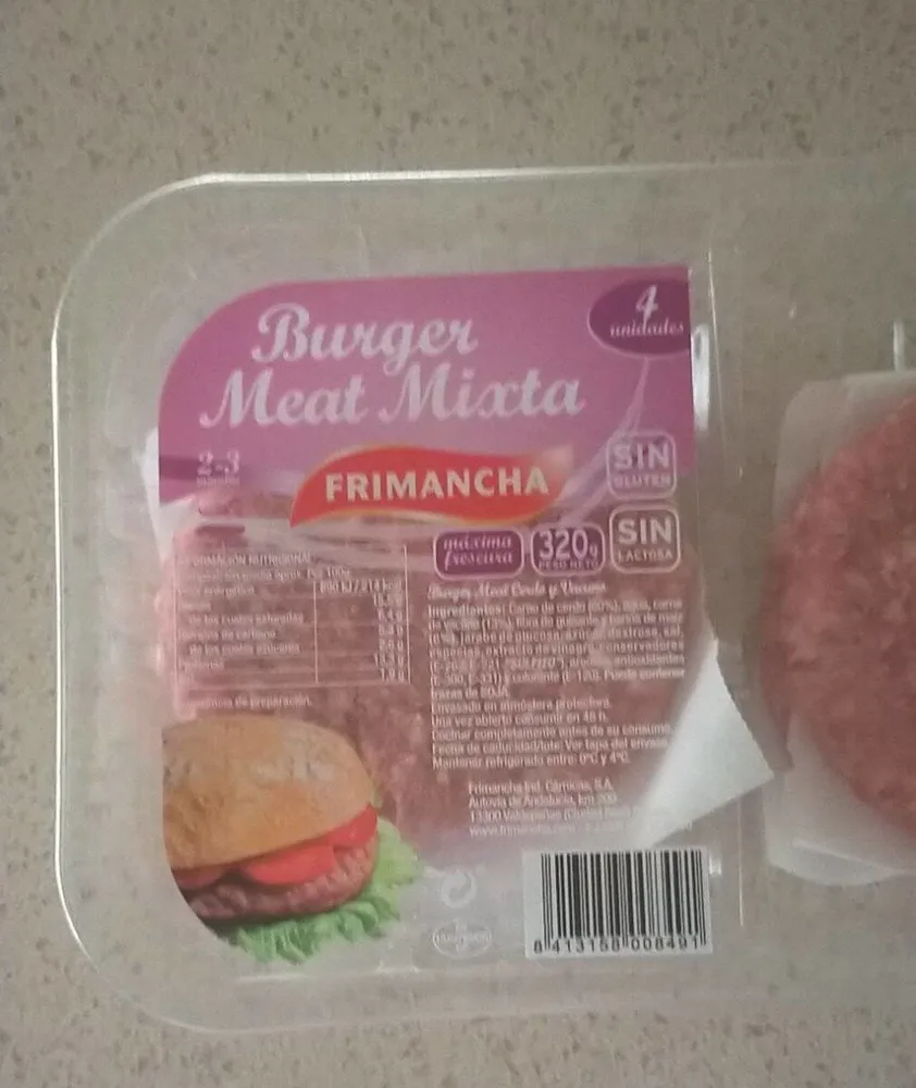 Burger meat mixta