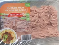 Burger meat picada de pollo