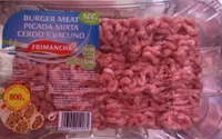 Burger meat picada mixta cerdo y vacuno