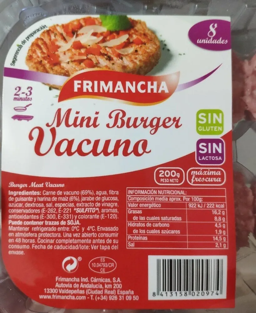 Mini burguer vacuno