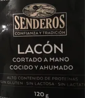 Lacón cortado a mano cocido y ahumado